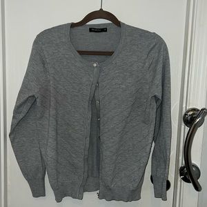 Grey knit sweater